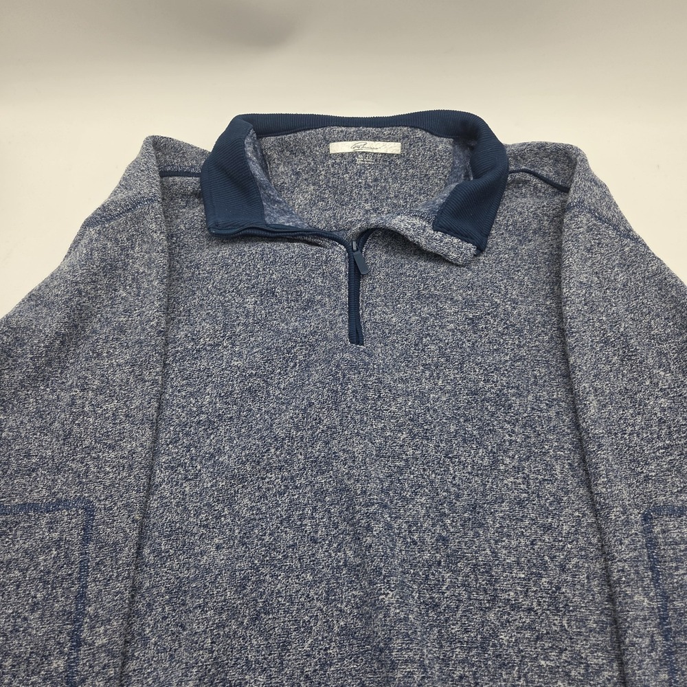 Greg Norman Men's XL Performance Quarter 1/4 Zip Blue Long Sleeve Golf Pullover